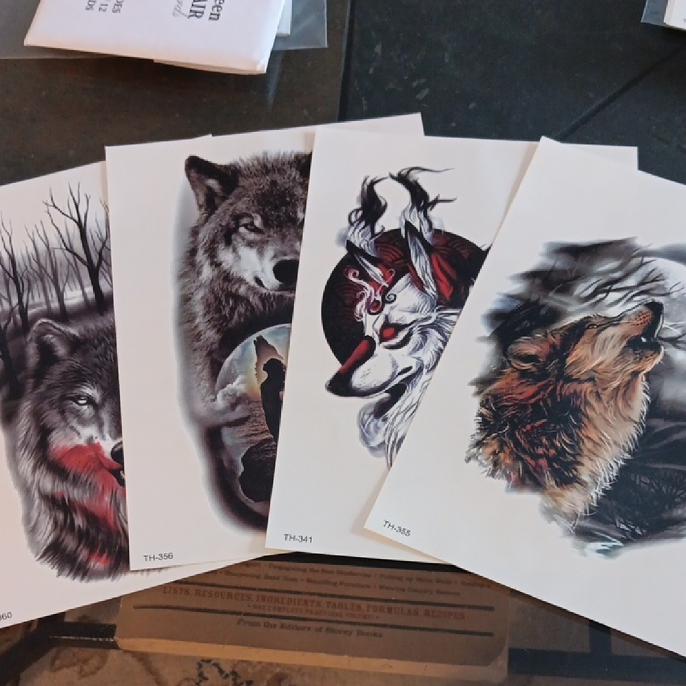 LARGE WOLF BODY TATTOOS